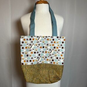 HAND-CRAFTED BIRD PRINT TOTE